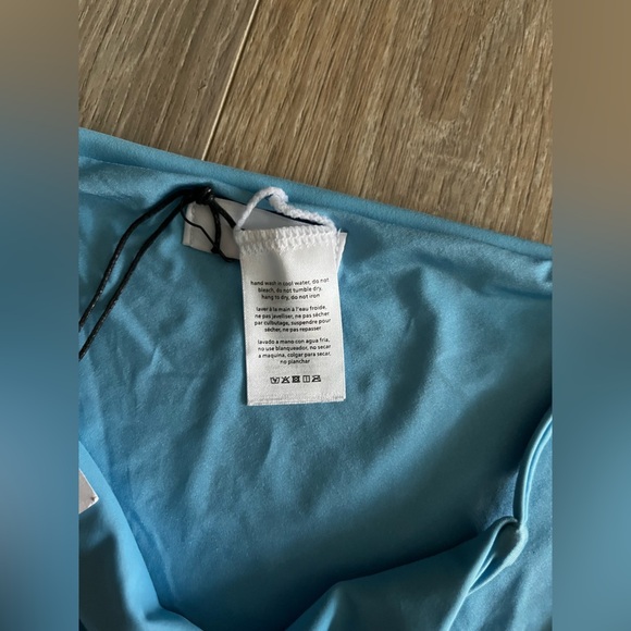 NWT Onia Women’s Martina Swim Bikini Bottom Capri Blue - Size Large - Picture 6 of 8